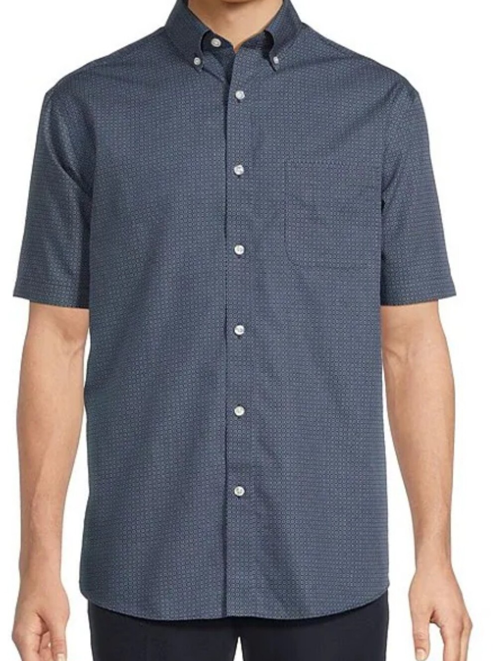 Knights Of Round Table Shirt, Size L, Buttondown 100% Cotton, Blue Check